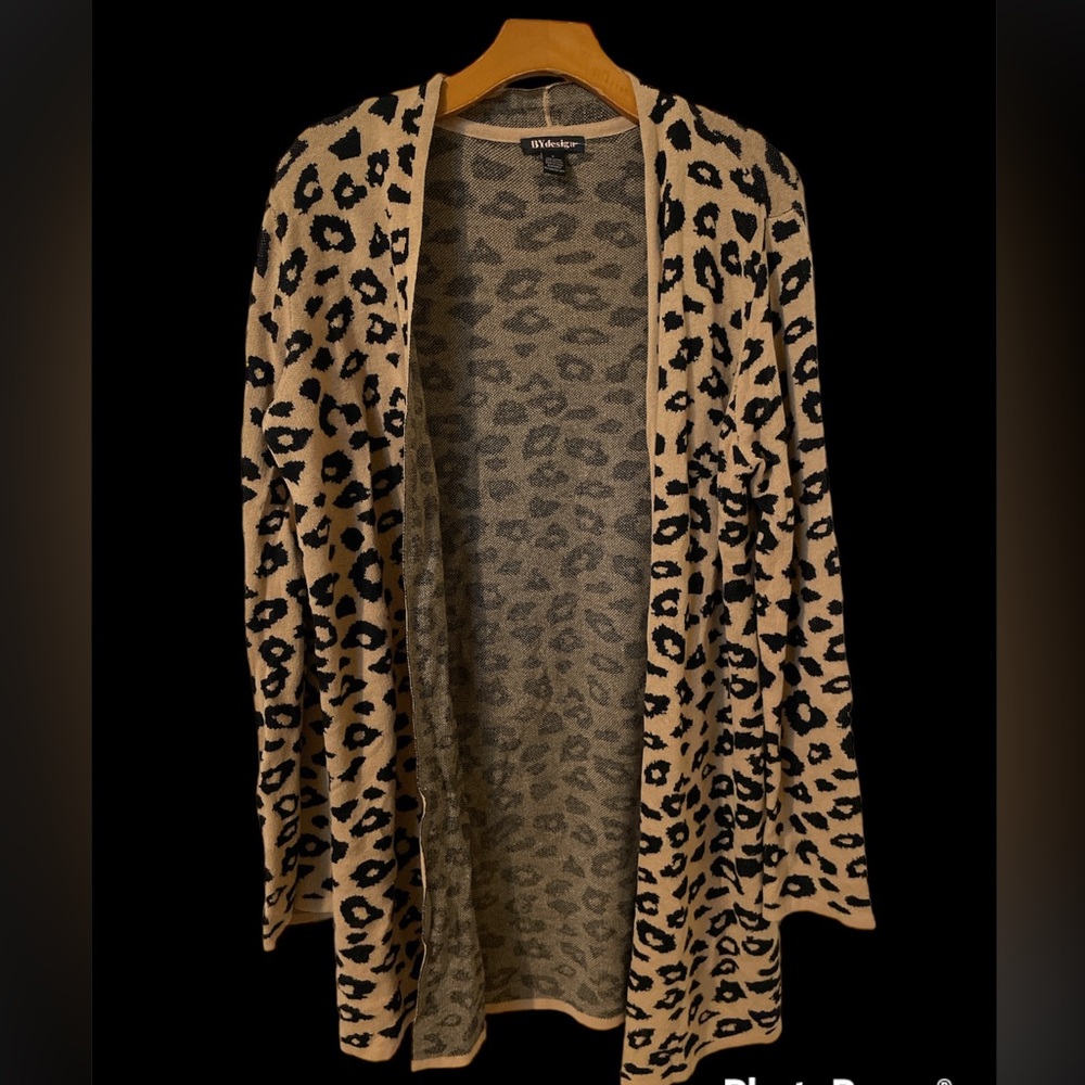 Cheetah print cardigan